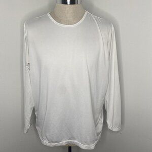 Vintage Patagonia Capilene Base Layer Mens Sz L White Shirt Made USA Crew Neck